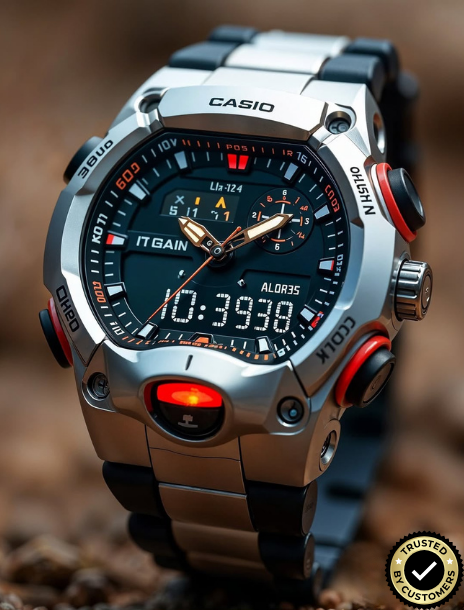 ECB2027-AM25 Hybrid Analog-Digital Adventure Watch