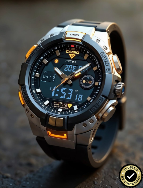 ECB2178-GY39 Premium Hybrid Analog-Digital Sports Watch