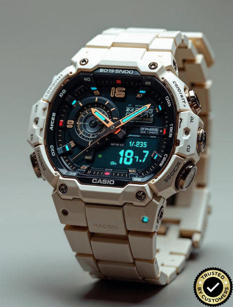 ECB2225-WH45 Premium Hybrid Analog-Digital Sports Watch