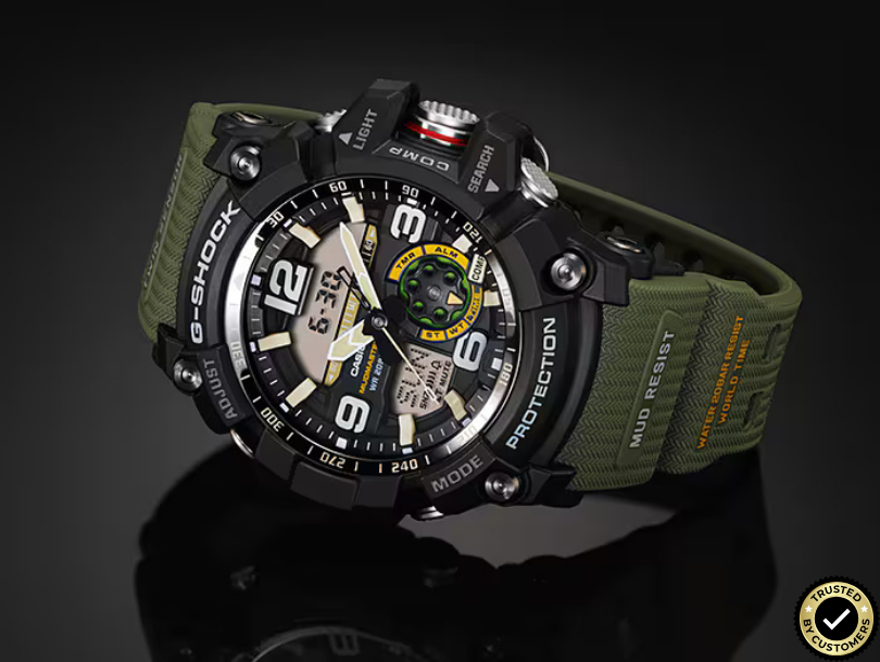 MDG6892-OG96 Premium Tactical Hybrid Analog-Digital Adventure Watch