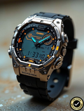 ECB2085-BK31 Premium Hybrid Analog-Digital Sports Watch