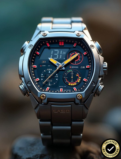 ECB2115-GM34 Premium Hybrid Analog-Digital Sports Watch
